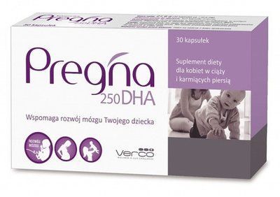 Pregna 250DHA, для вагітних жінок і годуючих матерів, 30 кап. 104292 фото