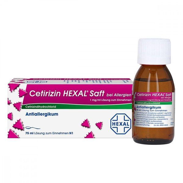 Cetirizin Hexal Saft - сироп от аллергии, 75 мл 104842 фото