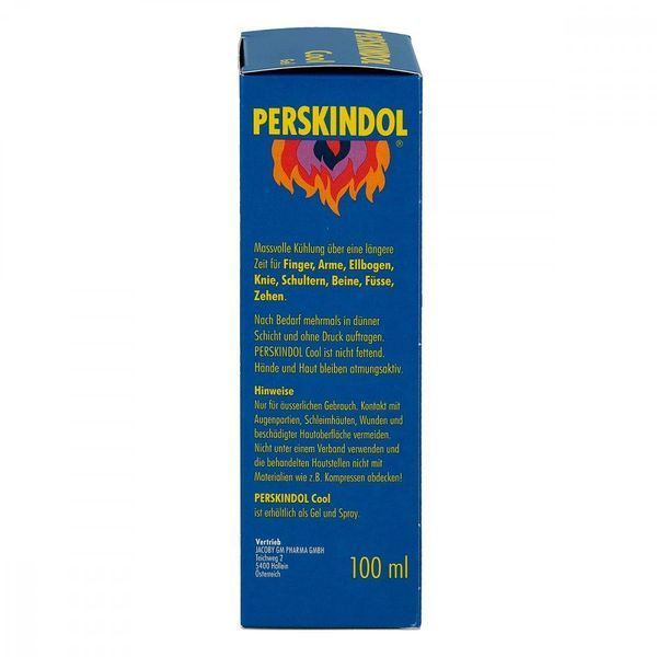 Perskindol Cool Gel охолоджуючий гель, який використовується для лікування хворих та втомлених м&rsquo;язів, 100 ml 105092 фото