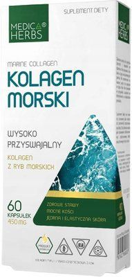 Medica Herbs Kolagen morski - Морской коллаген для кожи, костей и сухожилий , 60 кап 105708 фото