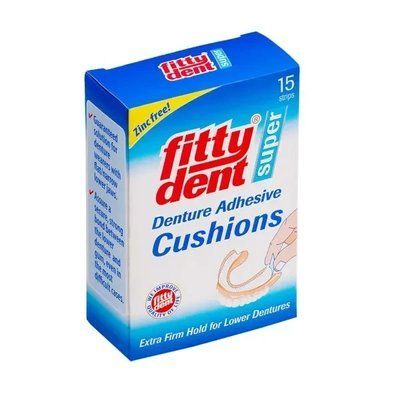 Fittydent Super, 15 шт підстилки для фіксації нижніх і верхніх протезів 105201 фото