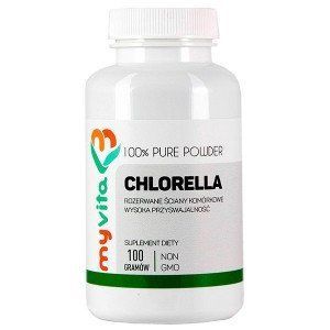Chlorella - 100% водоросли хлореллы, порошок, 100 г 103152 фото