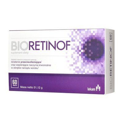 Bioretinof - для підтримки кровоносних посудину в очах, 60 шт 101702 фото