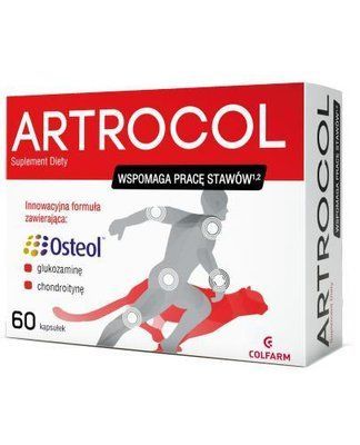 ARTROCOL &mdash; харчова добавка, яка показана для підтримки роботи суглобів, 60 кап. 105438 фото