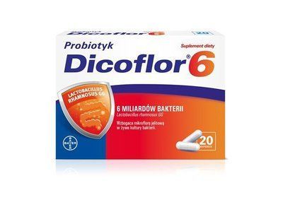Dicoflor 60 - пробіотик, відновлення балансу кишкової мікрофлори, 20 кап. 103303 фото
