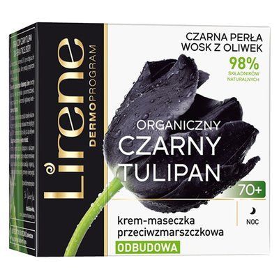 LIRENE CZARNY TULIPAN 70+, Крем-маска против морщин, ночной, 50 мл NEW 104553 фото