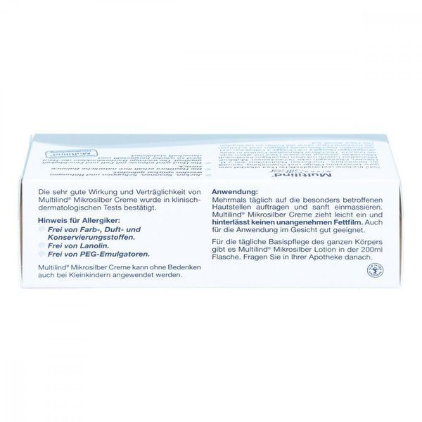 Multilind Mikrosilber - уход за сухой, чувствительной кожей, 75 мл 101803 фото