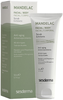 Sesderma Mandelac Scrub &mdash; Скраб із мигдалевою кислотою для обличчя й тіла Манделак, 50 мл 102055 фото