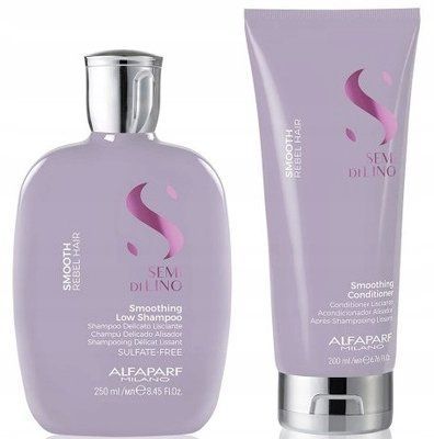 Alfaparf Smooth Shampoo + Conditioner- Шампунь та кондиціонер, для випрямлення та розгладжування, 250мл +200мл 105155 фото