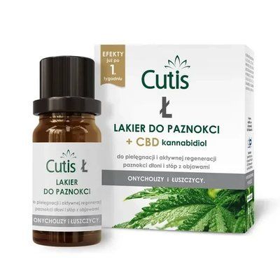 CUTIS Ł + CBD Cannabidiol - Лак для ногтей Cutis Ł от псориаза и онихолиза, 10 мл. 105925 фото