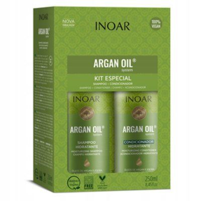 Inoar Argan Oil Duo - Набір косметики для волосся шампунь + кондиціонер 2х250 мл 105205 фото