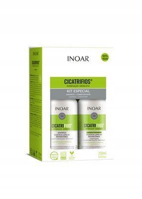 Inoar CicatriFios Duo - Набір косметики для волосся шампунь + кондиціонер 2х250 мл 105206 фото