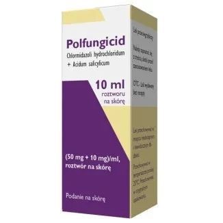 Polfungicid (50 mg + 10 mg)/ml &mdash; рідина для лікування грибкових і бактеріальних інфекцій нігтів і шкіри, 10 мл 105256 фото