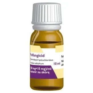 Polfungicid (50 mg + 10 mg)/ml &mdash; рідина для лікування грибкових і бактеріальних інфекцій нігтів і шкіри, 10 мл 105256 фото