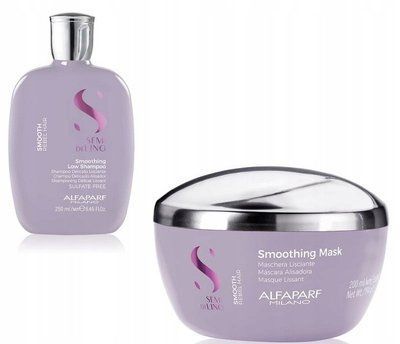 Alfaparf Smooth Shampoo + Mask- Шампунь та Маска, для випрямлення та розгладжування, 250мл +200мл 105156 фото