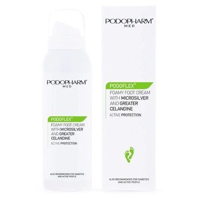 Podopharm Крем-пенка с микросеребром и чистотелом 125мл 105356 фото