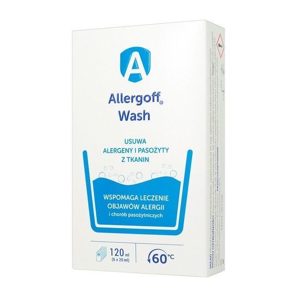 Allergoff (Аллергофф) - акарицидная добавка для устранения аллергенов при стирке, 1х20 мл Польша 101756 фото