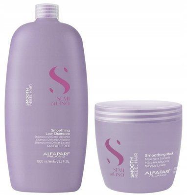 Alfaparf Smooth Shampoo + Mask- Шампунь та Маска, для випрямлення та розгладжування, 1000мл +500мл 105157 фото