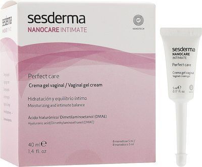 SESDERMA Nanocare Intimate - інтимний омолоджуючий гігієнічний крем-гель, 8 амп. x 5 мл 104907 фото