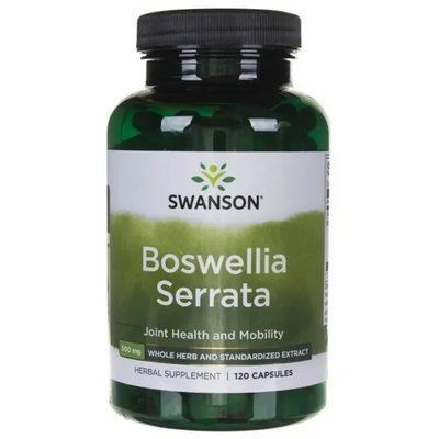 SWANSON Boswellia Serrata 200 mg - это пищевая добавка, содержащая индийский ладан в капсулах, 120 капсул 105492 фото