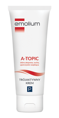 Emolium ТРИАКТИВНЫЙ КРЕМ A-TOPIC - крем для особливих потреб атопічної шкіри, схильної до екземі, 50 мл 104908 фото
