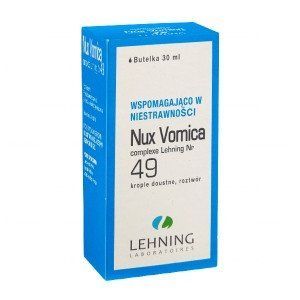 Nux vomica №49 - при диспепсии, желудочно-кишечных расстройствах, нервных расстройствах, 30 мл 103808 фото