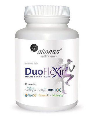 Aliness DuoFlexin - это пищевая добавка,отвечающая за укрепление костно-суставной системы, 90 капсул 105493 фото