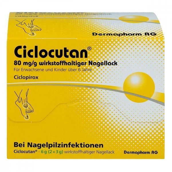 Ciclocutan 80 mg/g wirkstoffhaltiger Nagellack - Лак для ногтей противогрибковый, 6 г 101508 фото