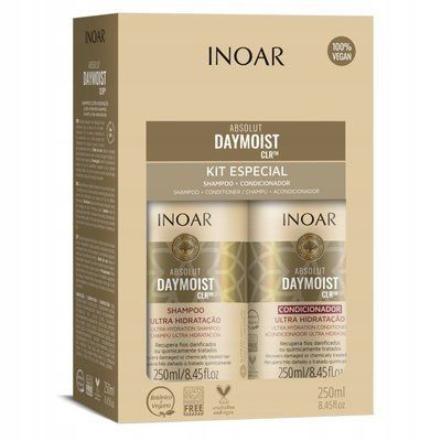 Inoar Absolut Daymoist Duo - Набір для зволоження волосся шампунь + кондиціонер 2х250 мл 105209 фото