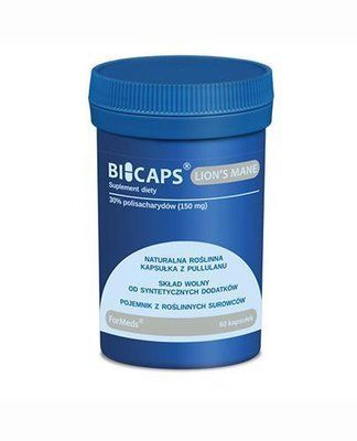 Bicaps Lion's Mane &mdash; Екстракт гриба Їжачка гребінчастий для здоров'я головного мозку, 60 кап. 105699 фото