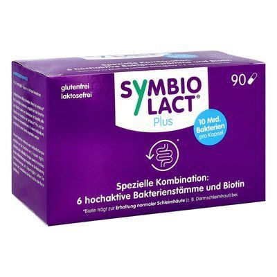 SymbioLact Plus - живі пробіотичні бактеріальні культури з біотином, 90 кап. 104943 фото