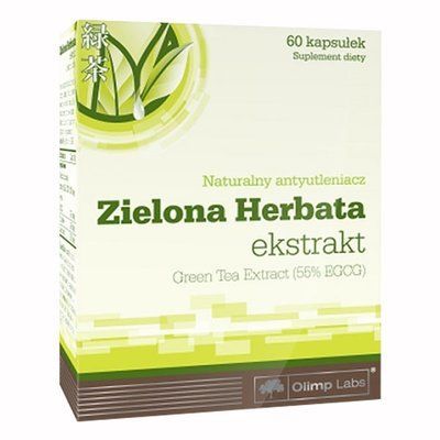 Olimp Zielona Herbata ekstrakt - экстракт зелёного чая для увеличения метаболизма, 60 кап. 103461 фото