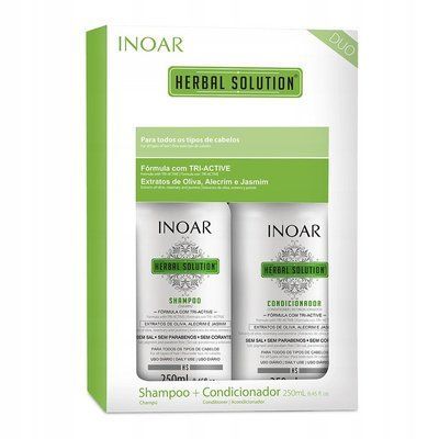 Inoar Herbal Solution - Набір для волосся шампунь + кондиціонер 2х250 мл 105211 фото