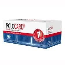 Polocard - антикоагулянт, предотвращение образования сгустков крови, 75 мг, 120 таб. 102112 фото