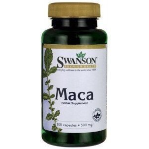 Swanson Maca - для активности и энергии, 500 мг, 100 кап. 102812 фото