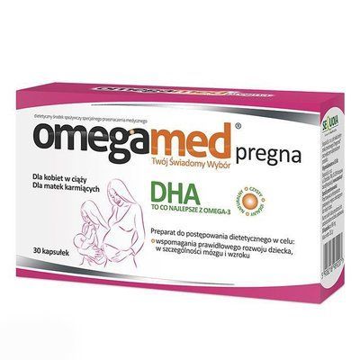 Omegamed Pregna Харчові добавки при вагітності 30 капсул 104163 фото