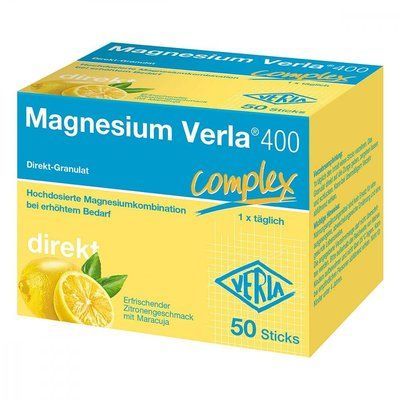 Magnesium Verla 400 Complex Direkt-granulat &mdash; біологічно активна харчова добавка, що містить магній, 50 шт. 105828 фото