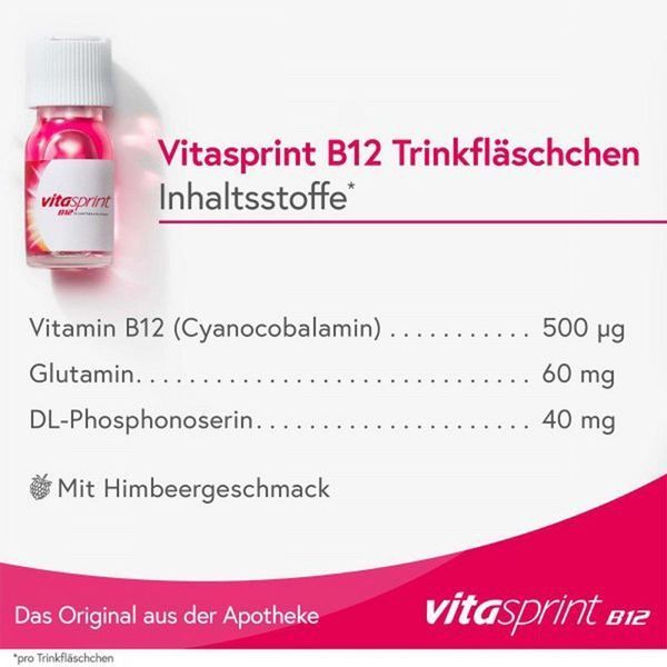 Vitasprint B12 - для зміцнення та покращення загального стану організму питні ампули (30 шт.) (Германия) 104965 фото