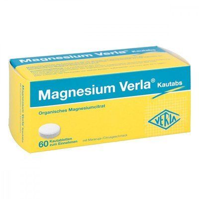 Magnesium Verla &mdash; Таблетки жувальні, рекомендований людям із дефіцитом магнію, 60 шт. 105831 фото