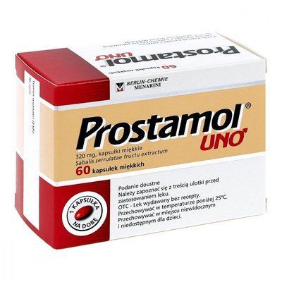 Prostamol Uno - экстракты для здоровья предстательной железы, 320 мг, 60 кап. 104817 фото