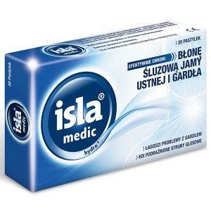 ISLA Medic Hydro +, при простуде и боли в горле, с 6-и лет, 20 таблеток 104619 фото