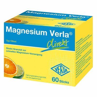 Magnesium Verla direkt Granulat Citrus &mdash; біологічно активна харчова домішка, що містить магній, 60 стиків 105833 фото