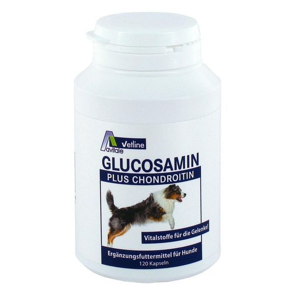 Glucosamin + Chondroitin - Капсули Глюкозамін + Хондроїтин для собак (120 шт.) 105119 фото Glucosamin + Chondroitin - Капсули Глюкозамін + Хондроїтин для собак (120 шт.) 105119 фото