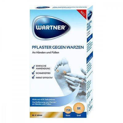 Wartner Pflaster gegen Warzen - пластыри от бородавок на ногах (24 шт) (Германия) 105320 фото