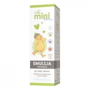 Cutis Mini Derm - мицеллярная эмульсия для мытья тела и волос, с первых дней жизни, 200 мл 104044 фото
