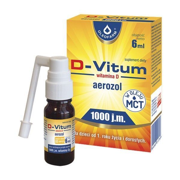 D-Vitum Vitamin D 1000 j.m. - аерозоль для дітей від 3-х років, 6 мл 101294 фото