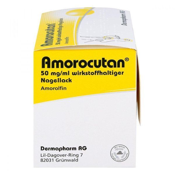 Amorocutan 50 mg/ml wirkstoffhaltiger Nagellack - для лікування грибка нігтів, 3 ml 102294 фото