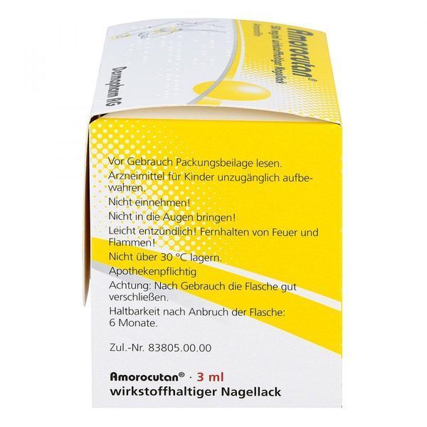 Amorocutan 50 mg/ml wirkstoffhaltiger Nagellack - для лікування грибка нігтів, 3 ml 102294 фото