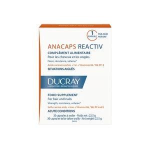 Ducray Anacaps Reactiv - для здоровья и красоты волос, 30 кап. 103771 фото