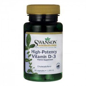 High-Potency Vitamin D-3 1000IU - витамин D3, 60 кап. 102721 фото